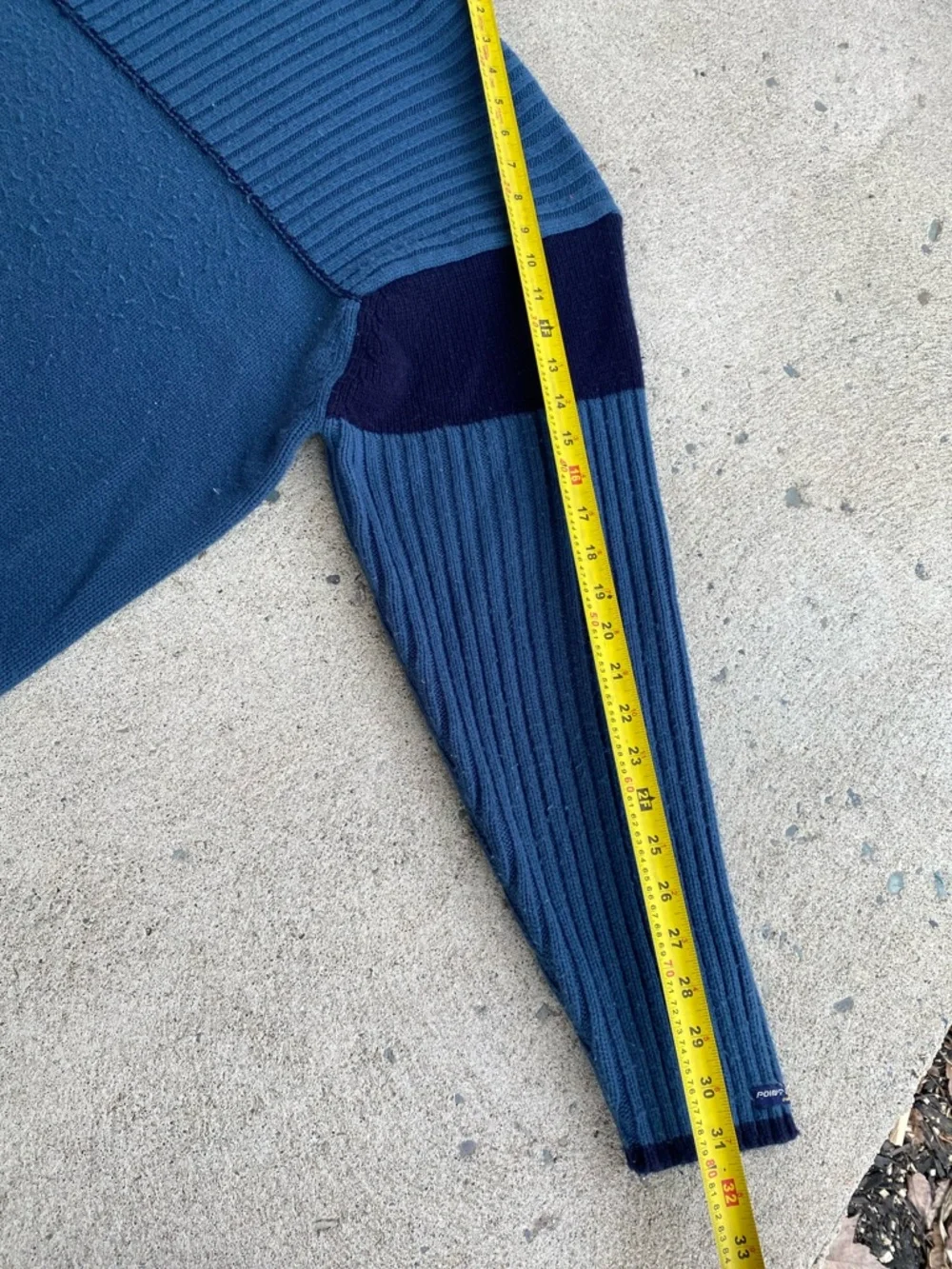 00s Vintage Blue Point Zero Striped Sweater - Picture 9 of 9